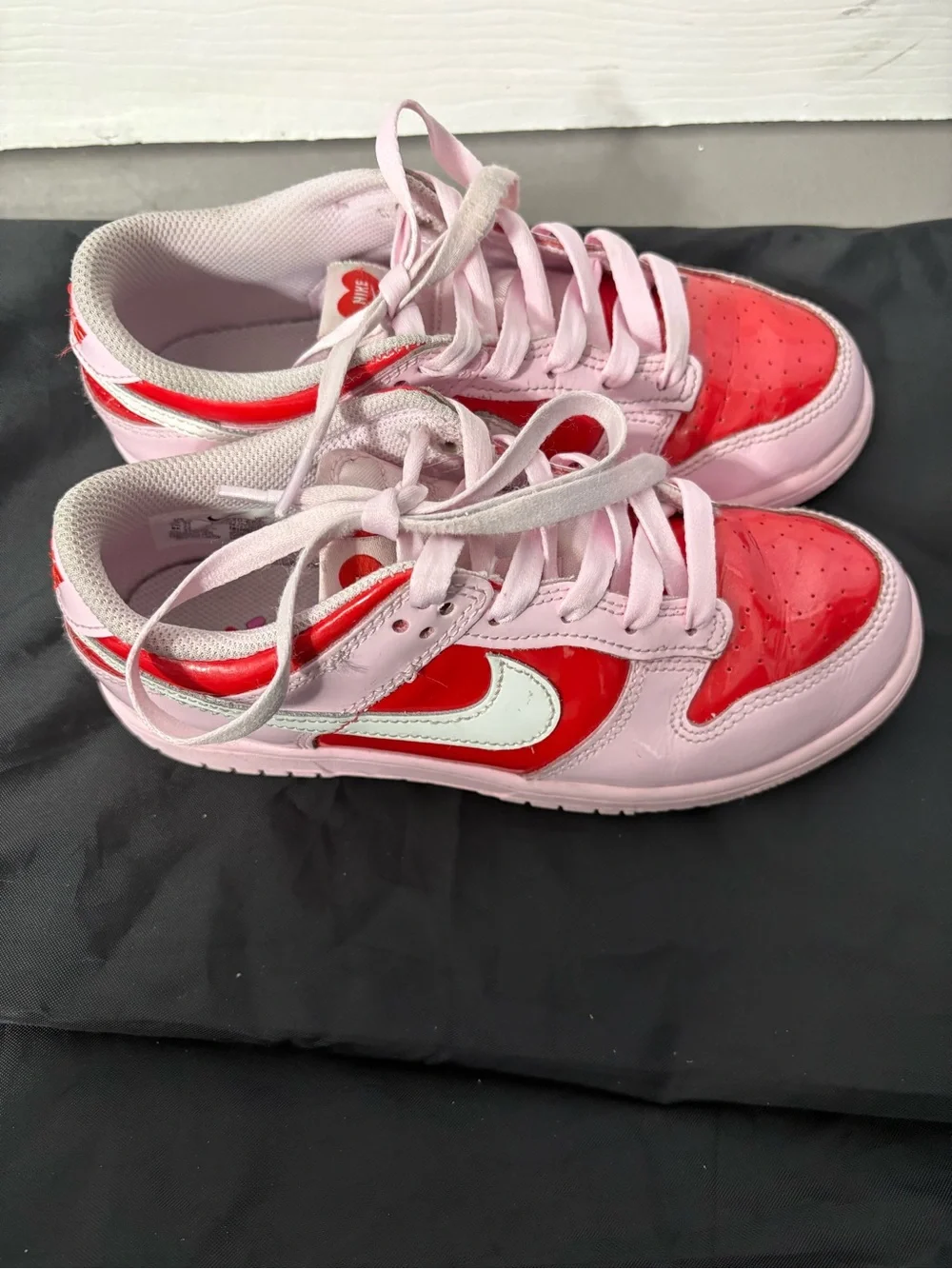 Nike Pink and Red 'Be Me' Heart Graphic Sneaker Insole